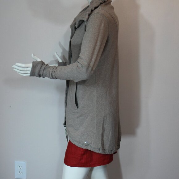 Lululemon  Heathered Fox brown Gratitude Wrap Thumbhole Double Breasted size 6-8 - Picture 4 of 9